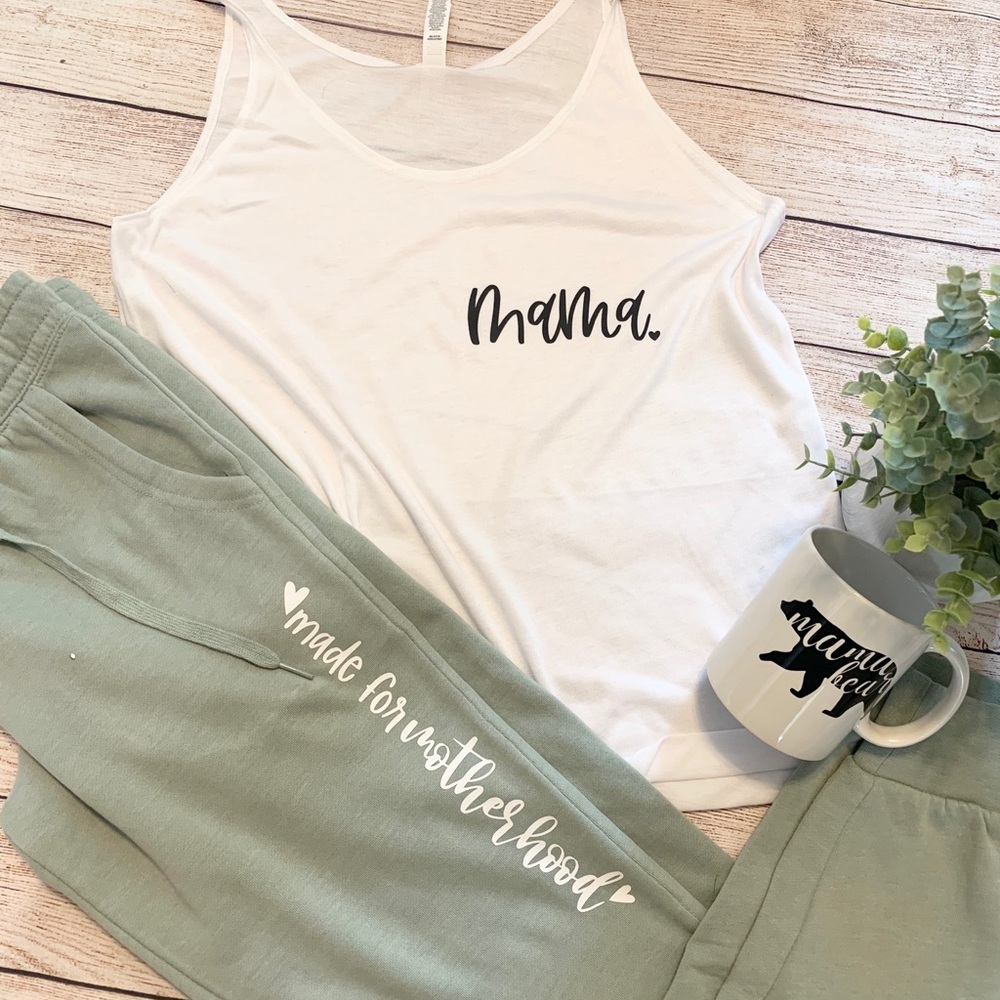 Made for Motherhood Sage Joggers